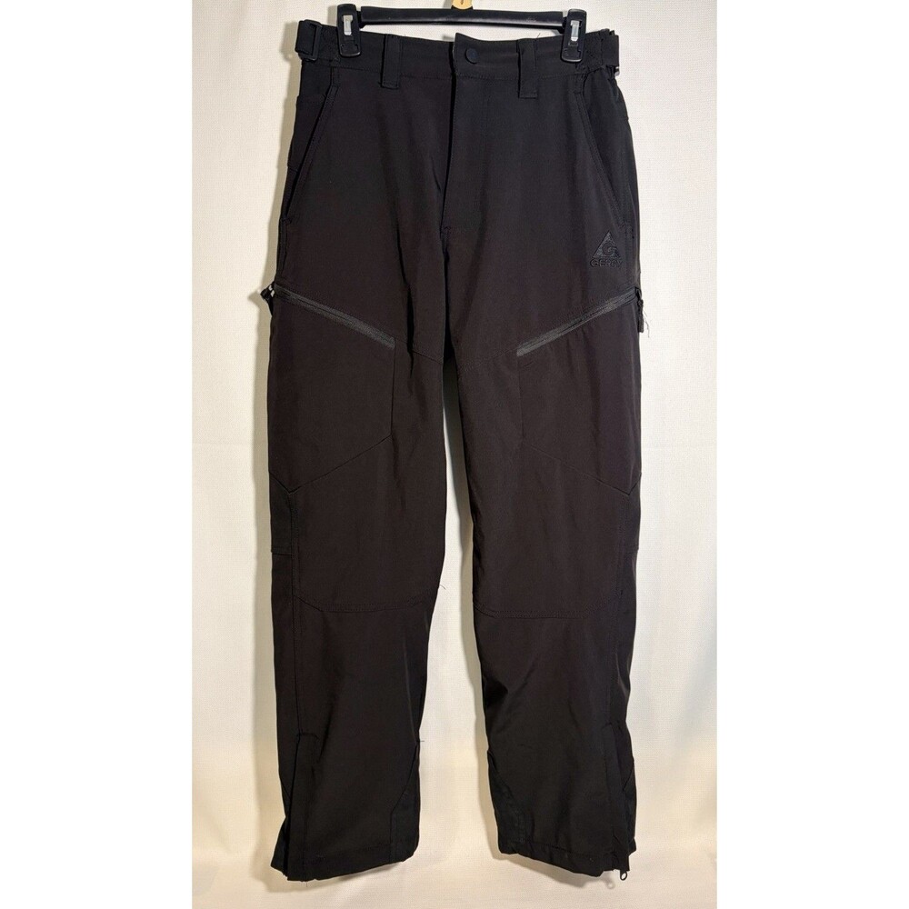 Gerry Men's Medium Black Stretch Cargo Snow Pants Water Resistant Fleece-lined